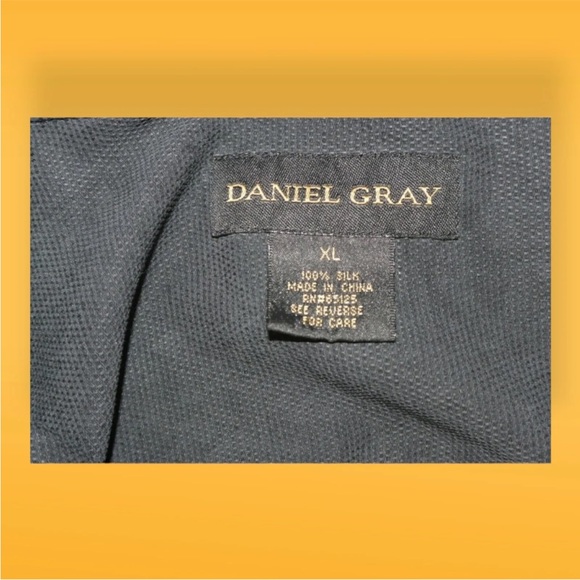 Daniel Gray Size Large /x Large Short Sleeve 100% Silk Men's Shirt - Picture 6 of 6